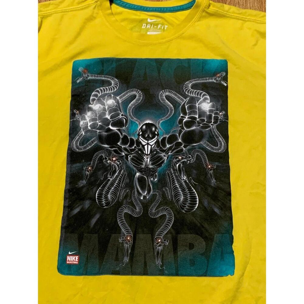 Shirt Mens Xl Yellow Dri Fit Kobe Bryant Black Mamba Lakers Sheath Optic